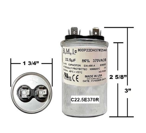 Mfd 370 volt round run - 370,